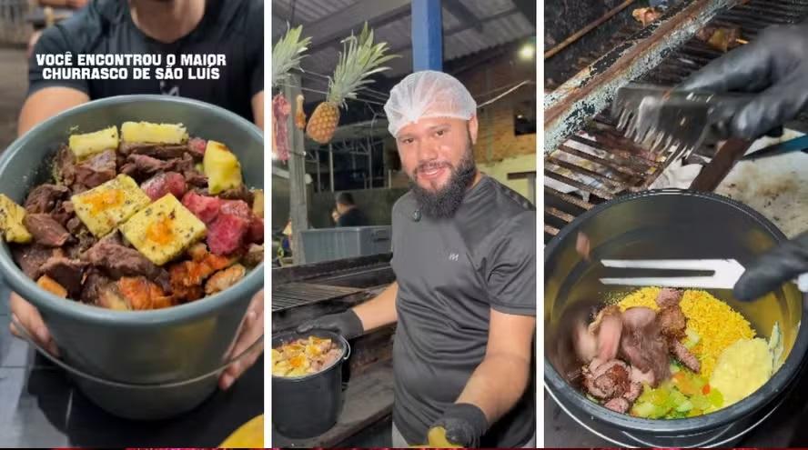Ele começou a empreender na calçada com R$ 300 e hoje fatura R$ 250 mil vendendo churrasco no balde