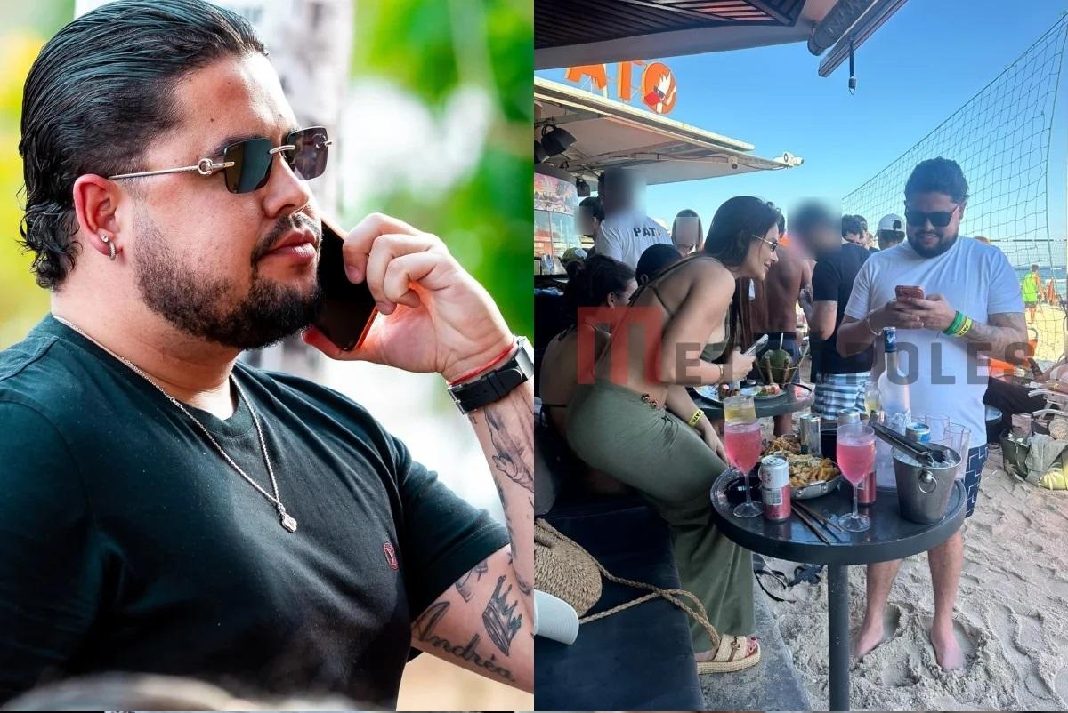 Melhor amigo de Zé Felipe surge com morena em quiosque no Leblon