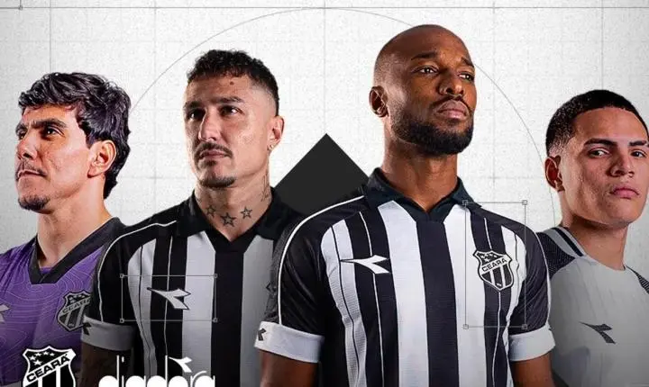 Ceará lança novos uniformes com marca Diadora