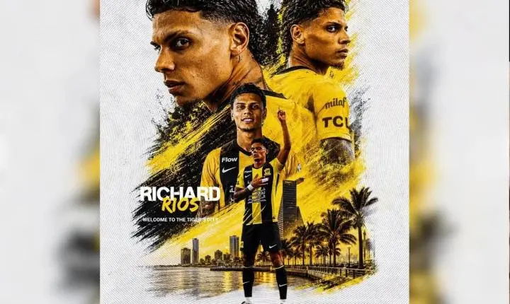 Ex-Palmeiras, Richard Ríos é anunciado como reforço do Al-Ittihad