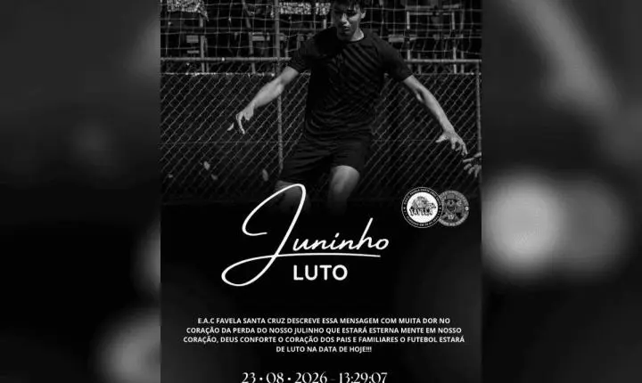 Jogador de 18 anos morre após mal súbito em partida no interior de SP